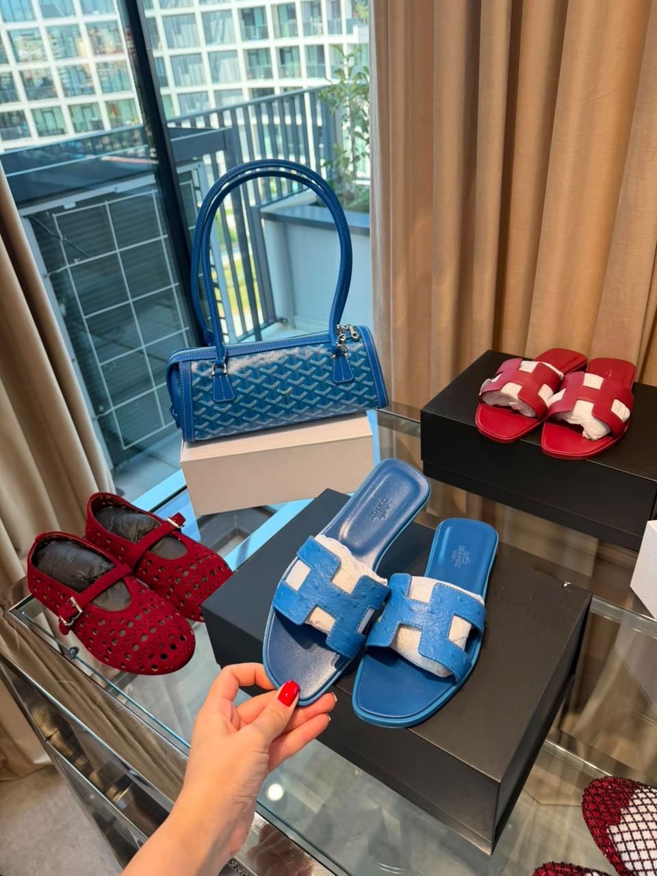 Goyard bag x Hermes shoes photo 4